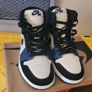 Nike Zoom Air High-Tops in Black, White, and Blue
